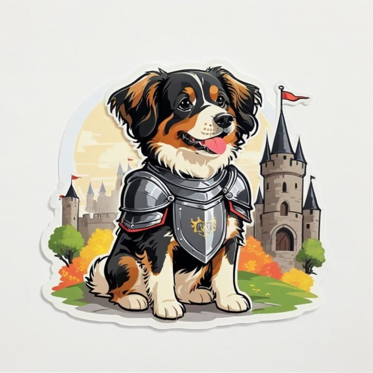 AI Pet Photo: Dog Knight