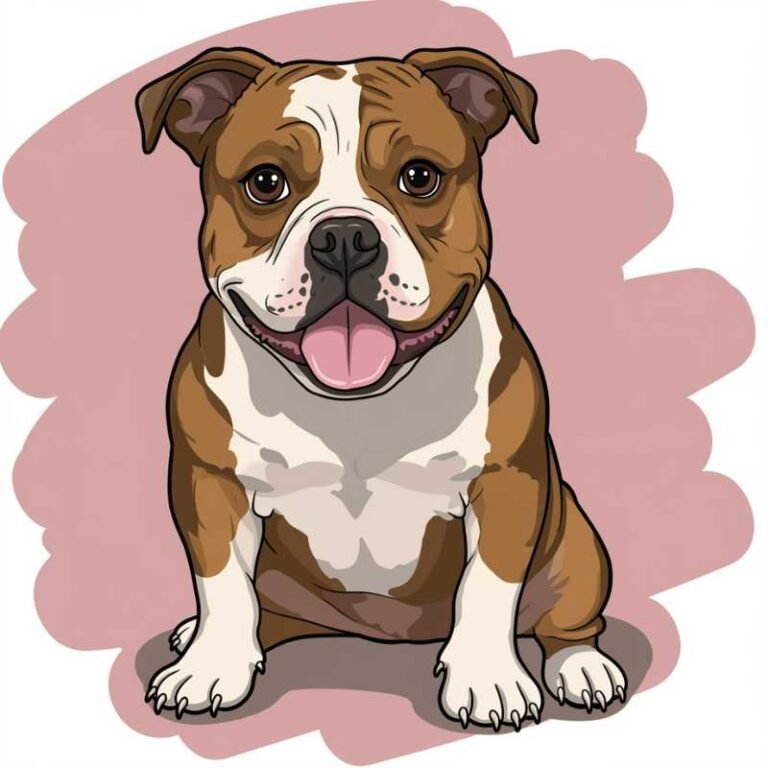 AI Image Dog American Bulldog
