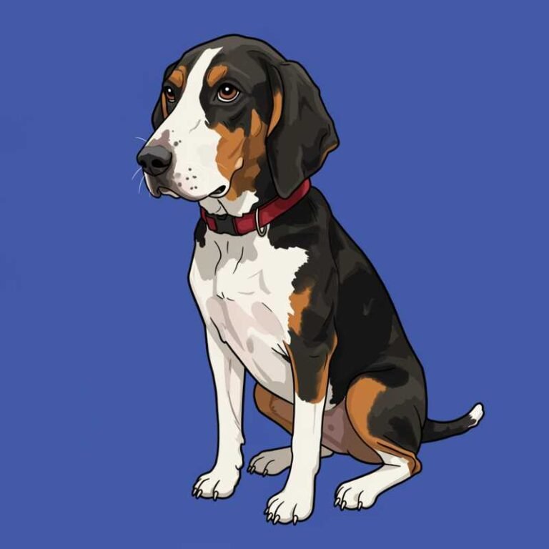 AI Image Dog American English Coonhound