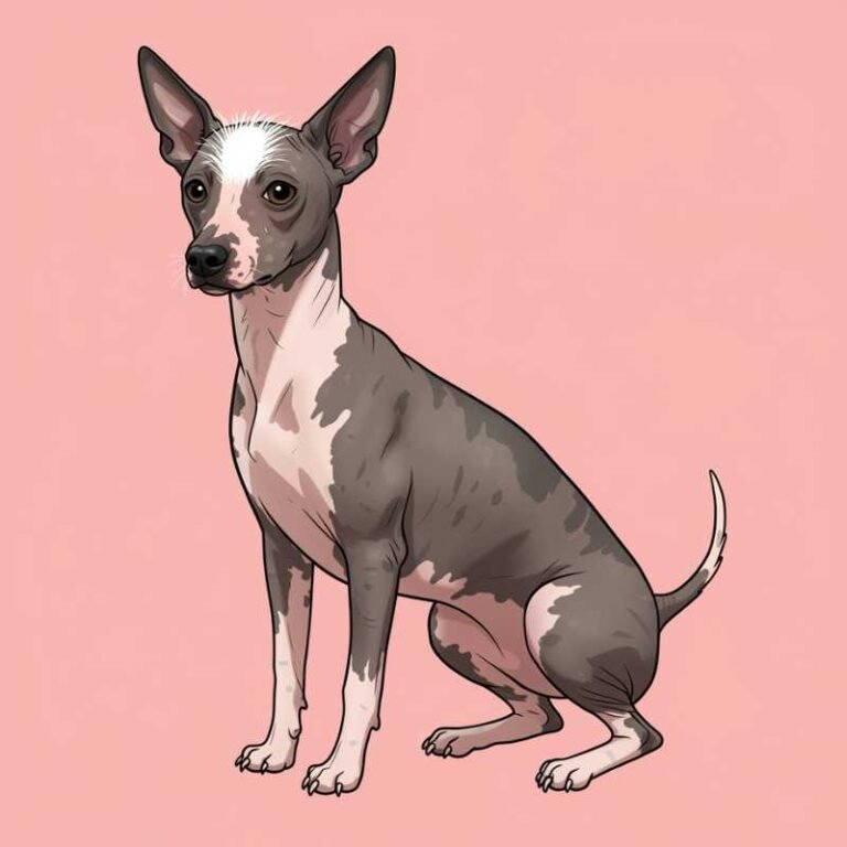 AI Image Dog American Hairless Terrier