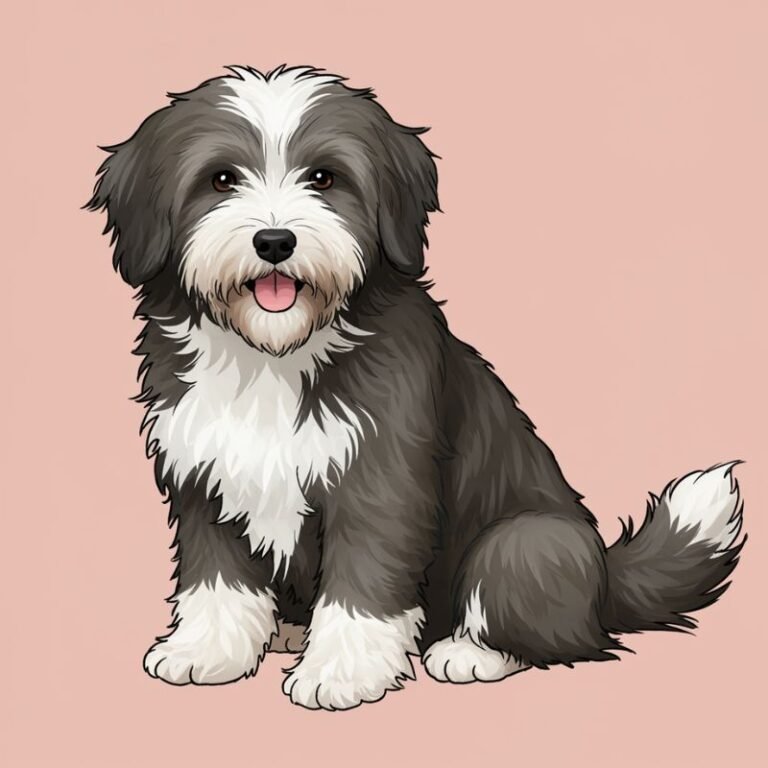 AI Image Dog Bearded Collie