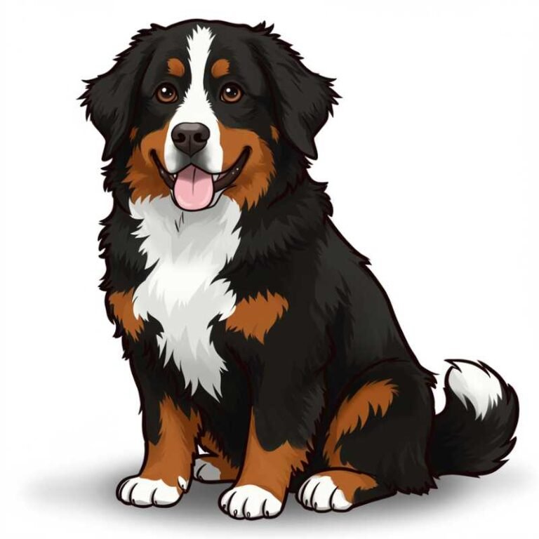 AI Image Dog Bernese Mountain Dog