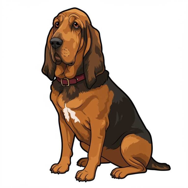 AI Image Dog Bloodhound