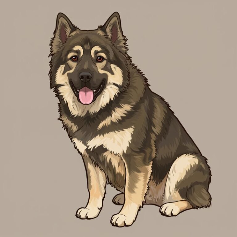 AI Image Dog Caucasian Shepherd Dog