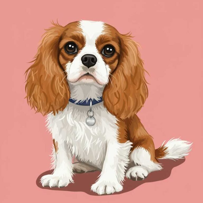AI Image Dog Cavalier King Charles Spaniel
