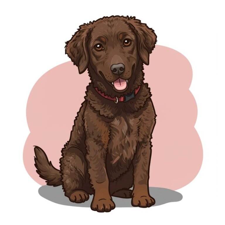 AI Image Dog Curly-Coated Retriever