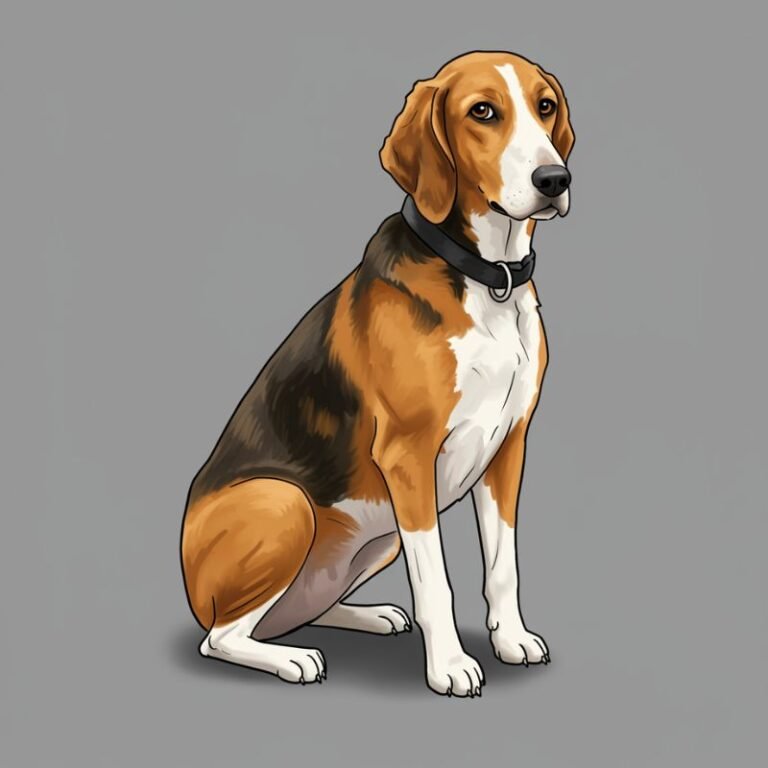 AI Image Dog English Foxhound