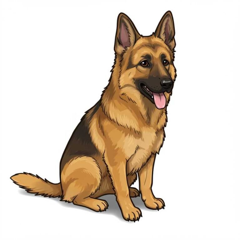 AI Image Dog German Shepherd