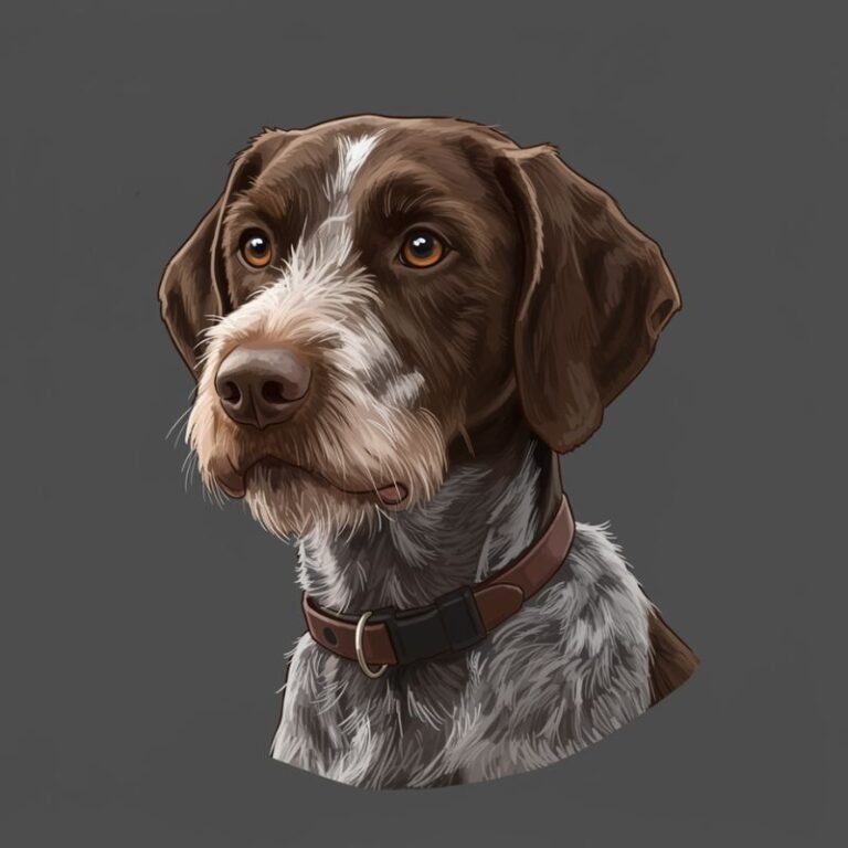 AI Image Dog German Wirehaired Pointer