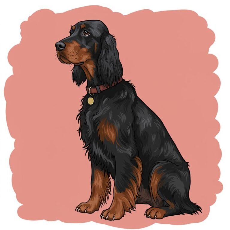 AI Image Dog Gordon Setter