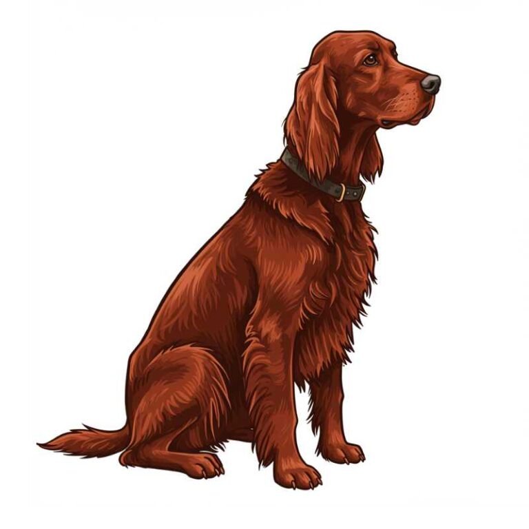 AI Image Dog Irish Setter