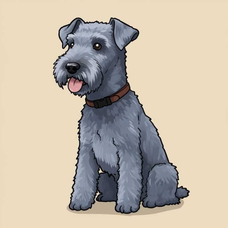 AI Image Dog Kerry Blue Terrier