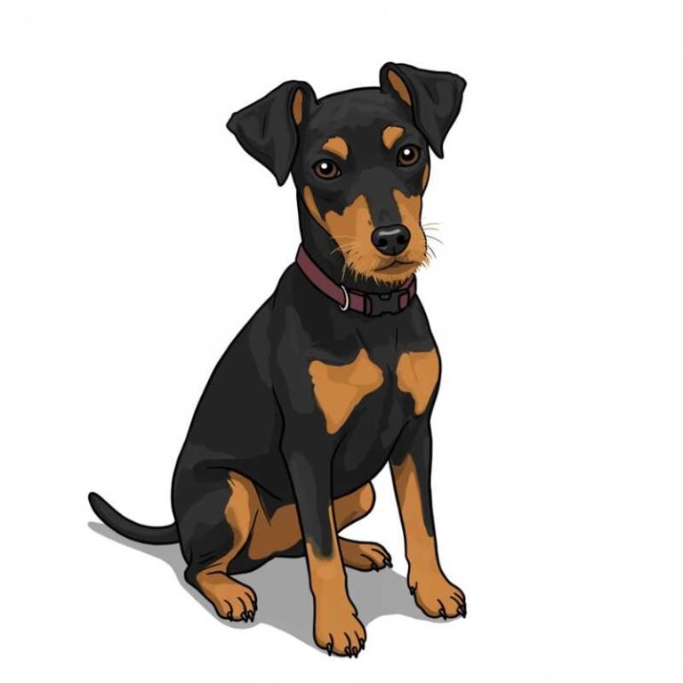 AI Image Dog Manchester Terrier