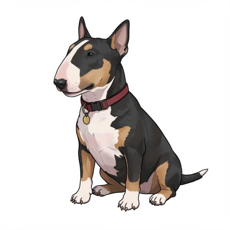 AI Image Dog Miniature Bull Terrier