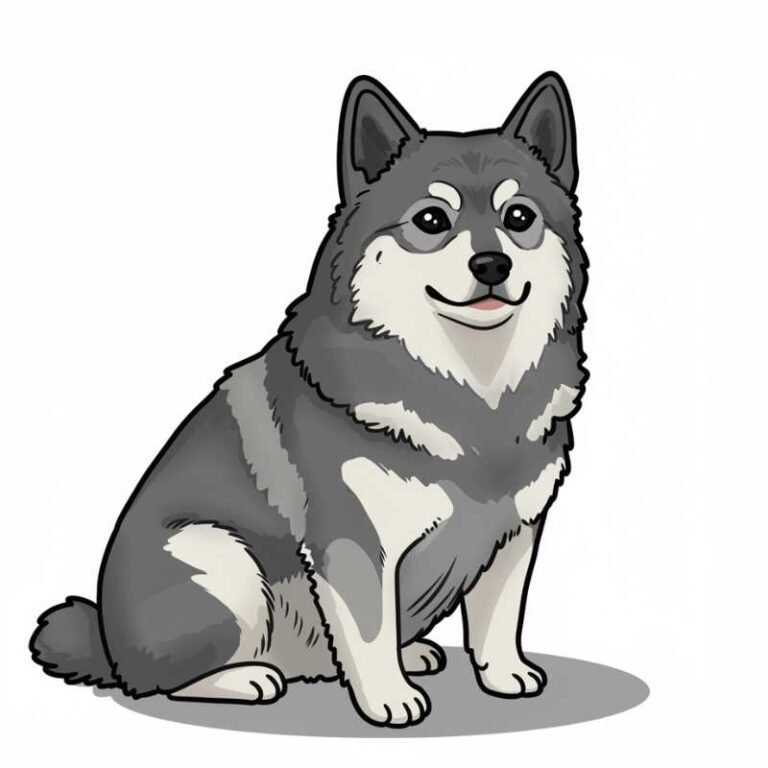 AI Image Dog Norwegian Elkhound