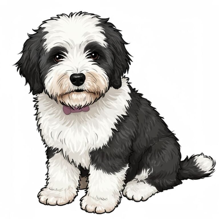 AI Image Dog Old English Sheepdog