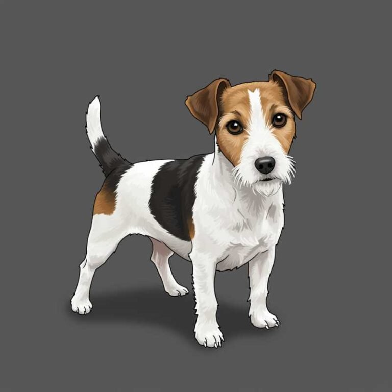 AI Image Dog Parson Russell Terrier