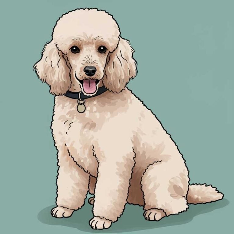 AI Image Dog Poodle Standard