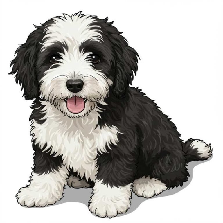 AI Image Dog Portuguese Water Dog