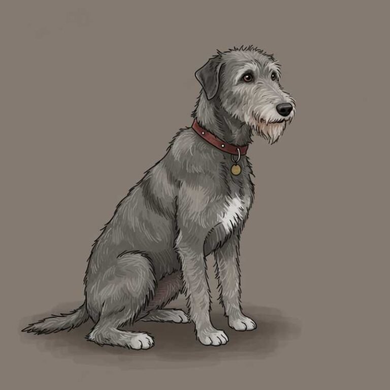 AI Image Dog Scottish Deerhound