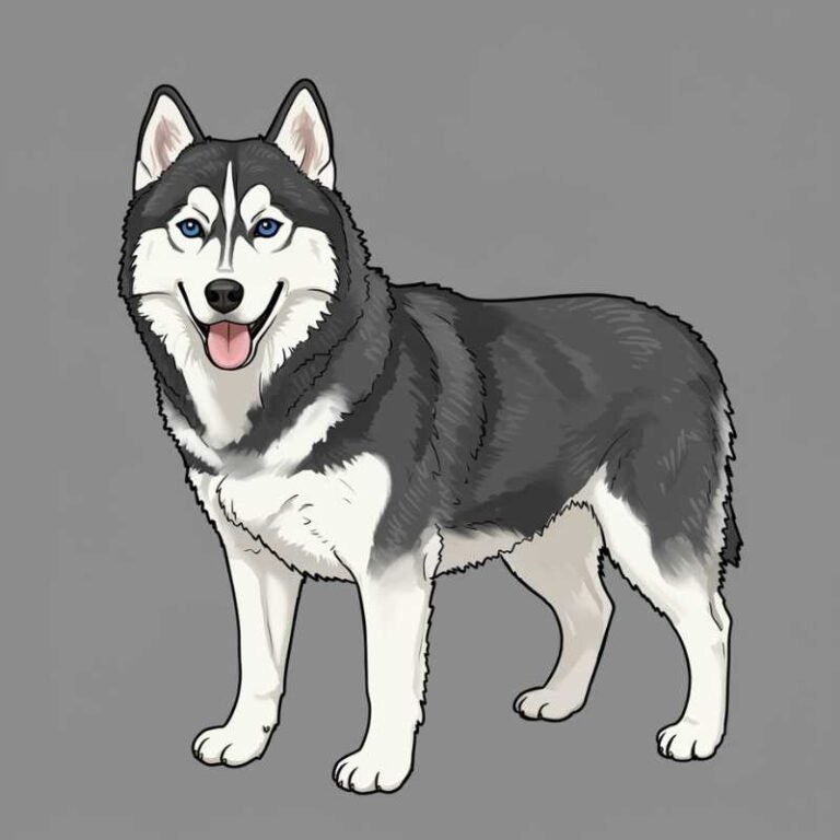AI Image Dog Siberian Husky