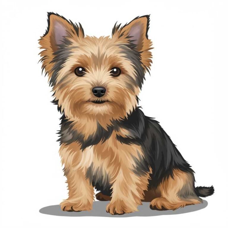 AI Image Dog Silky Terrier