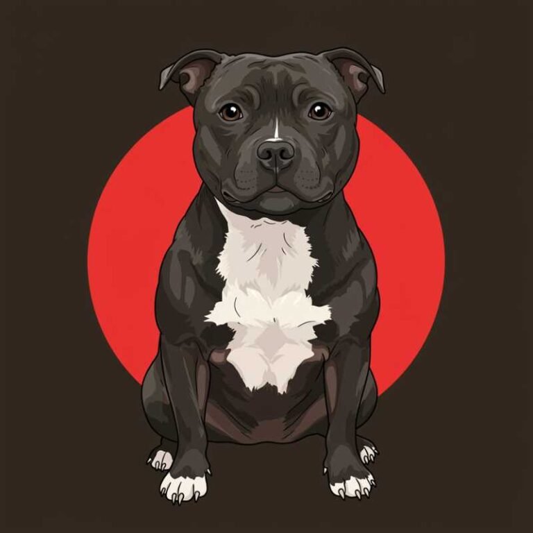AI Image Dog Staffordshire Bull Terrier
