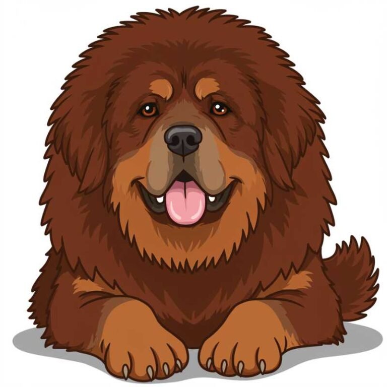 AI Image Dog Tibetan Mastiff