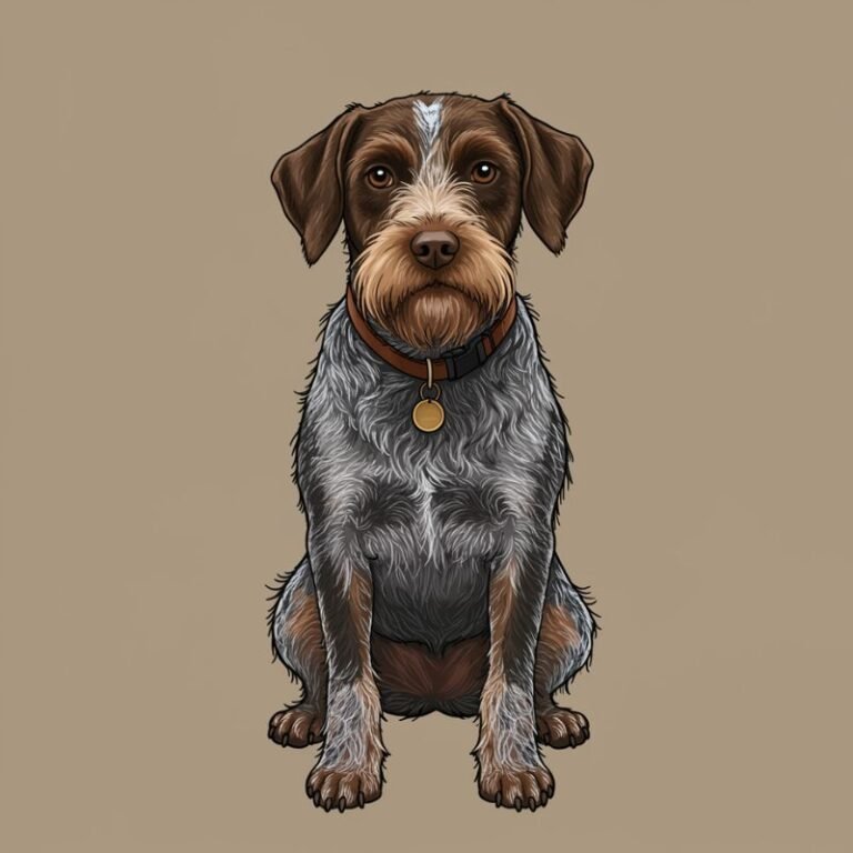 AI Image Dog Wirehaired Pointing Griffon