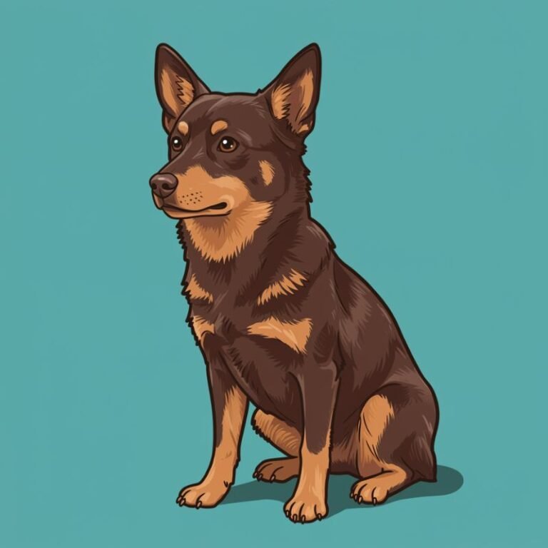 AI Image Dog Working Kelpie