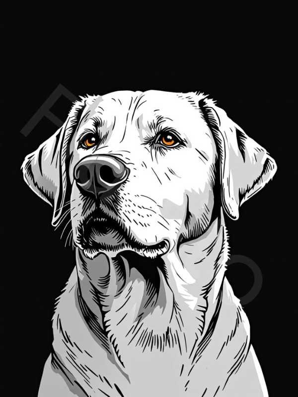 AI Dog Photo Labrador Retriever